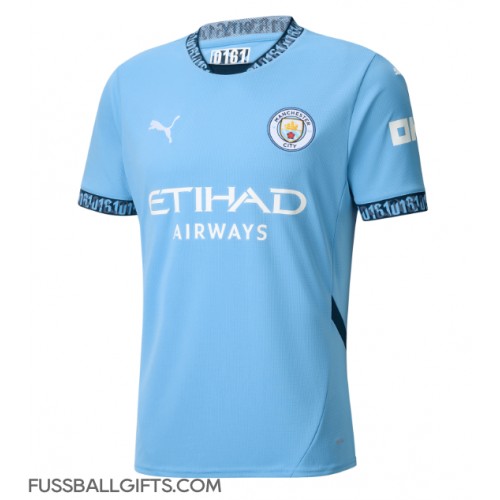 Manchester City Fußballbekleidung Heimtrikot 2024-25 Kurzarm